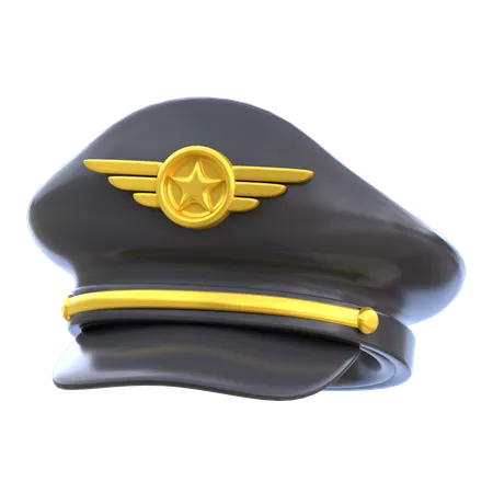 Chapéu de piloto  3D Icon