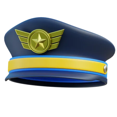 Chapéu de piloto  3D Icon