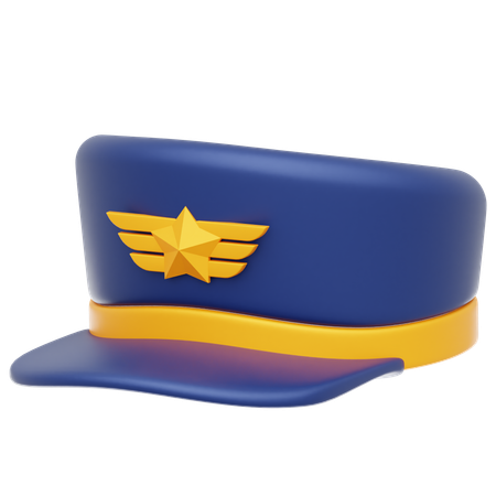 Chapéu de piloto  3D Icon