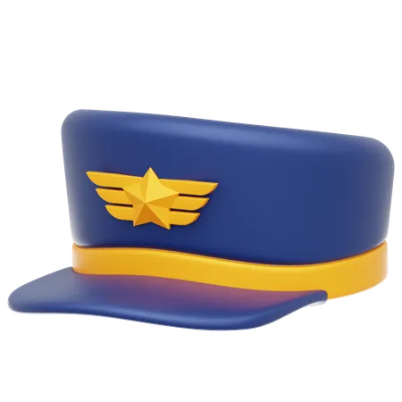 Chapéu de piloto  3D Icon