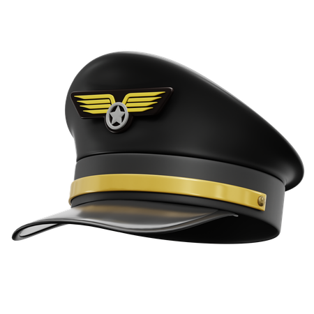 Chapéu de piloto  3D Icon