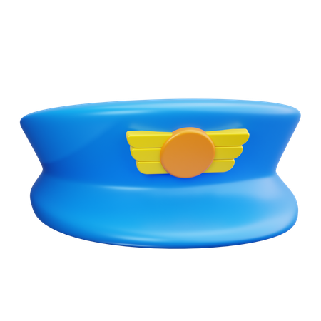 Chapéu de piloto  3D Icon