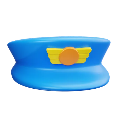 Chapéu de piloto  3D Icon