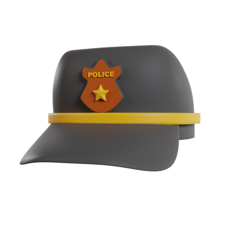 Chapéu de polícia  3D Icon