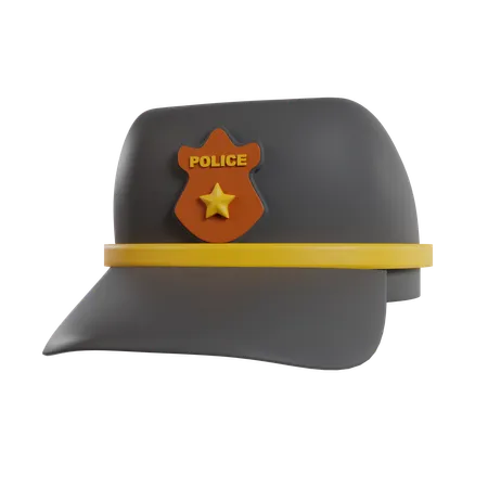 Chapéu de polícia  3D Icon