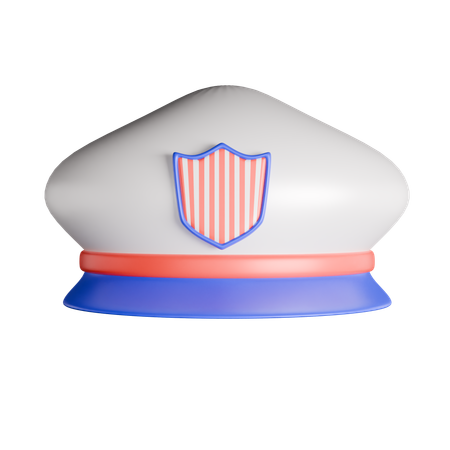 Chapéu de polícia  3D Icon