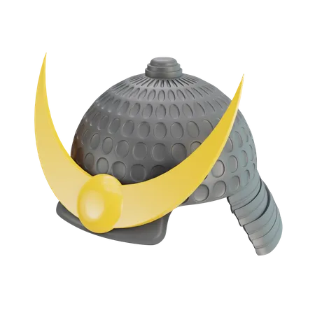 Chapéu de samurai  3D Illustration