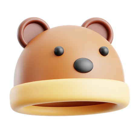 Chapéu de urso  3D Icon
