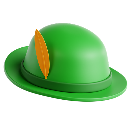 Chapéu verde  3D Icon