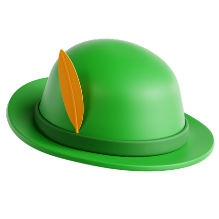 Chapéu verde  3D Icon