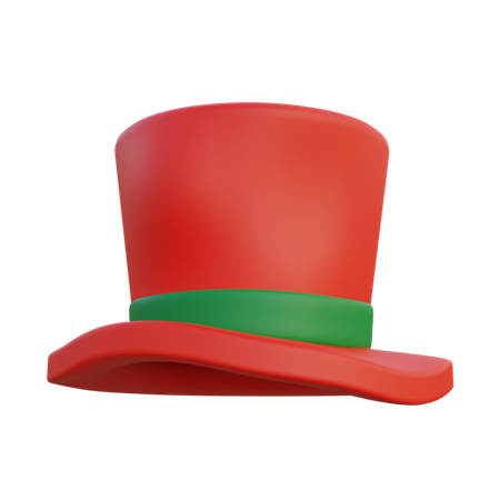Chapéu vermelho de natal  3D Icon