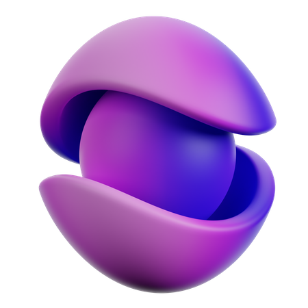 Chapéus duplos com formato de esfera  3D Icon