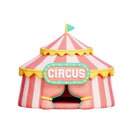 Chapiteau de cirque  3D Icon