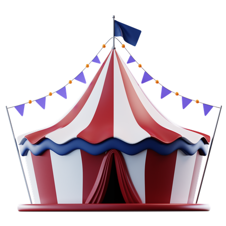 Chapiteau de cirque  3D Icon