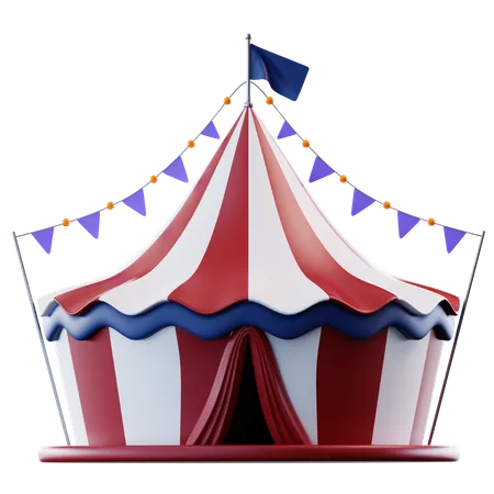 Chapiteau de cirque  3D Icon