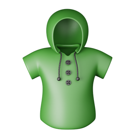 Chaqueta con capucha  3D Icon