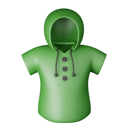 Chaqueta con capucha  3D Icon