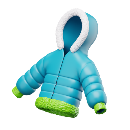 Chaqueta de invierno  3D Icon