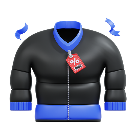 Chaqueta de descuento  3D Icon