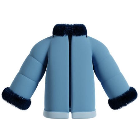 Chaqueta azul de invierno  3D Icon