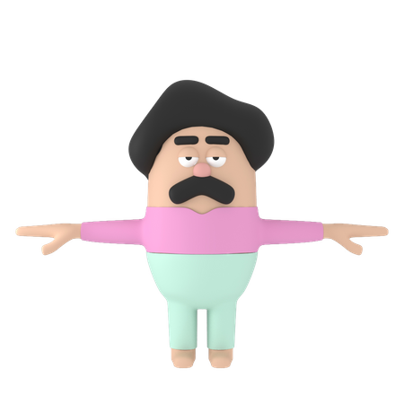Character  3D Icon