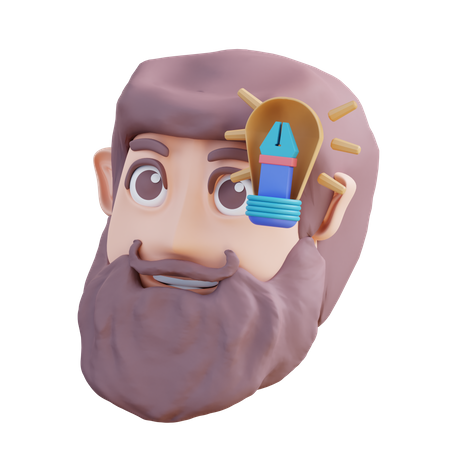 Character Can Idea 3D Icon