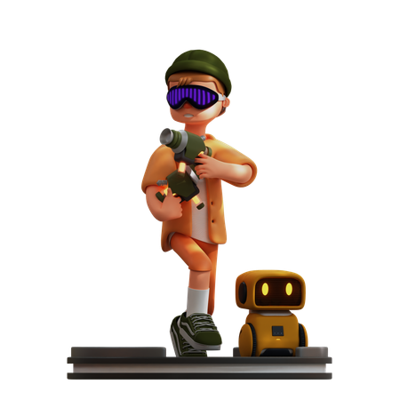 キャラクターバーチャルリアリティゲーム  3D Icon