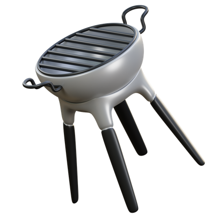 Charcoal Grill  3D Icon