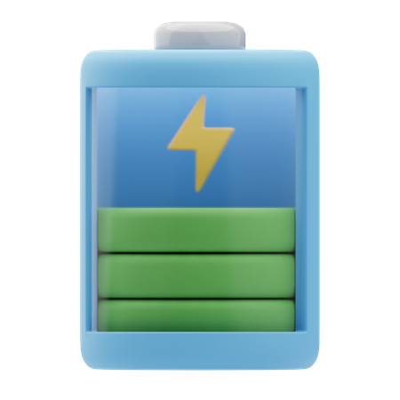 Charge de la batterie  3D Icon