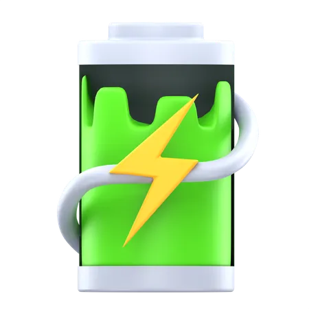 Charge élevée de la batterie  3D Icon