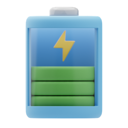 Charge de la batterie  3D Icon