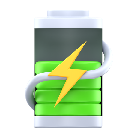 Charge de la batterie à 60 %  3D Icon