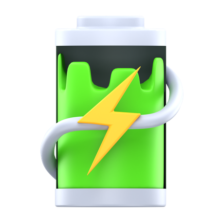 Charge élevée de la batterie  3D Icon