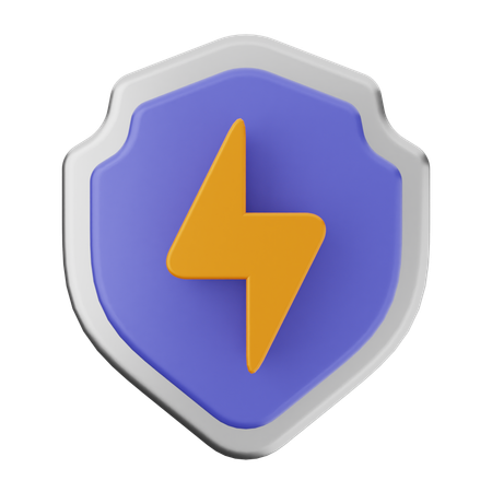 Charge Shield Protection  3D Icon