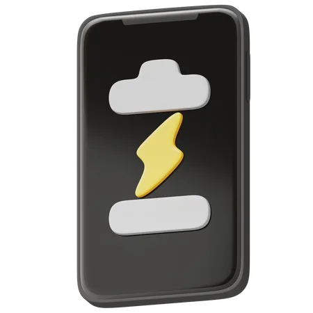 Batterie en charge  3D Icon