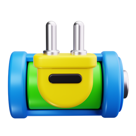 Batterie en charge  3D Icon