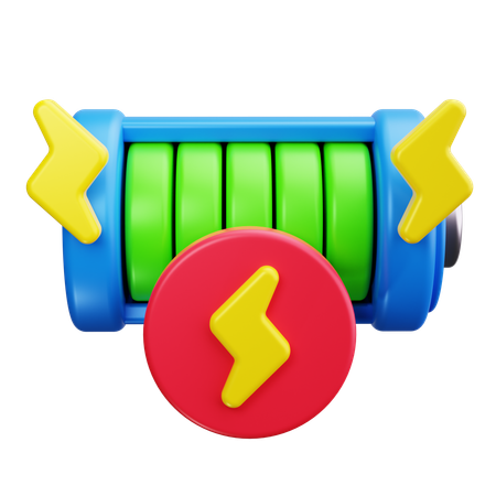 Charge de la batterie  3D Icon