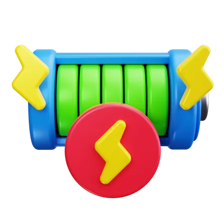 Charge de la batterie  3D Icon