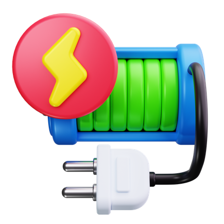 Batterie en charge  3D Icon