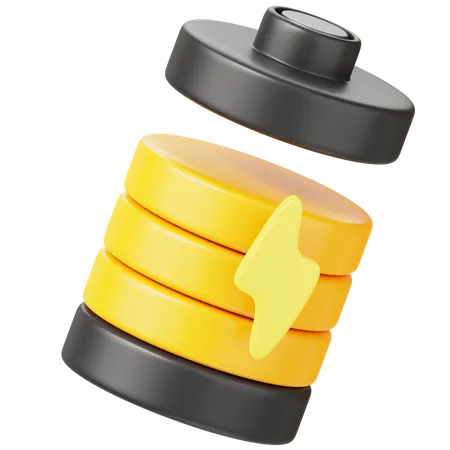 Batterie en charge  3D Icon