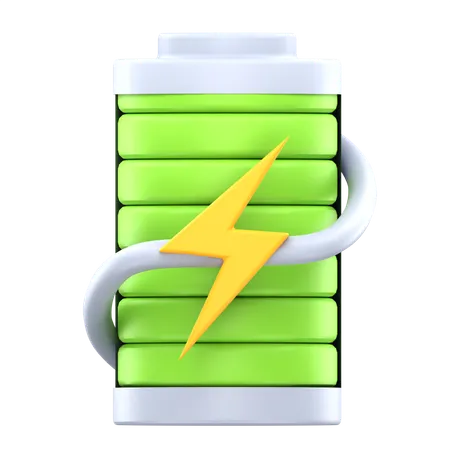 Batterie en charge  3D Icon