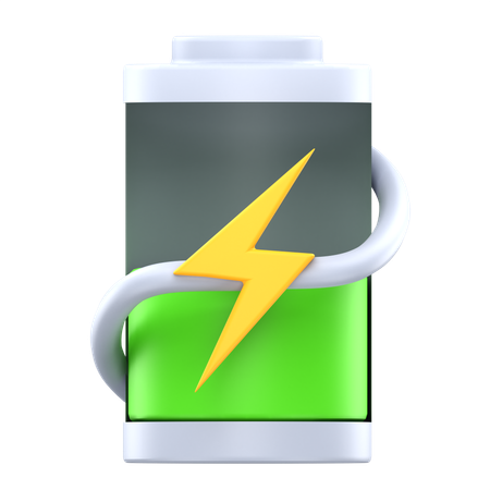 Chargement de la batterie à 50 %  3D Icon
