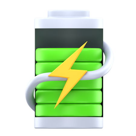 Chargement de la batterie à 80 %  3D Icon