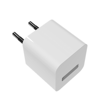 Charging adapter EUR  3D Icon