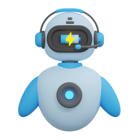 Charging bot  3D Icon