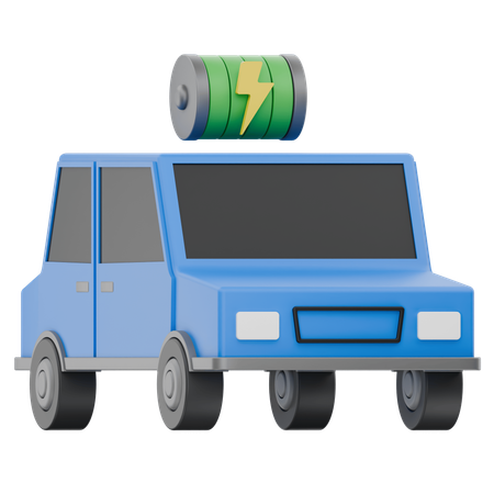 充電中の車  3D Icon