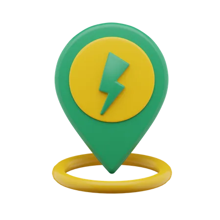 Charging Location  3D Icon