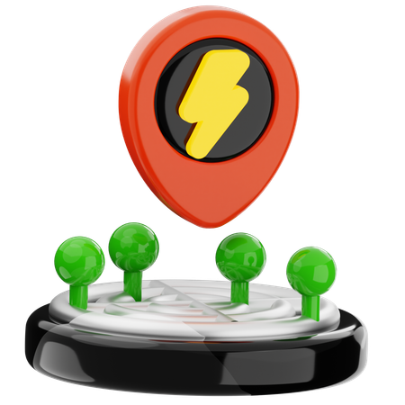 Charging Location  3D Icon