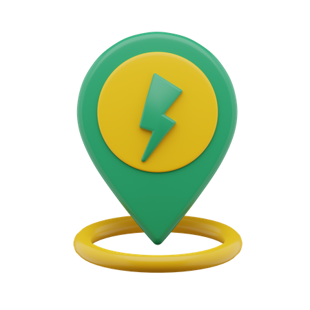 Charging Location 3D Icon