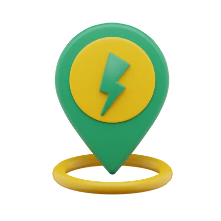 Charging Location 3D Icon